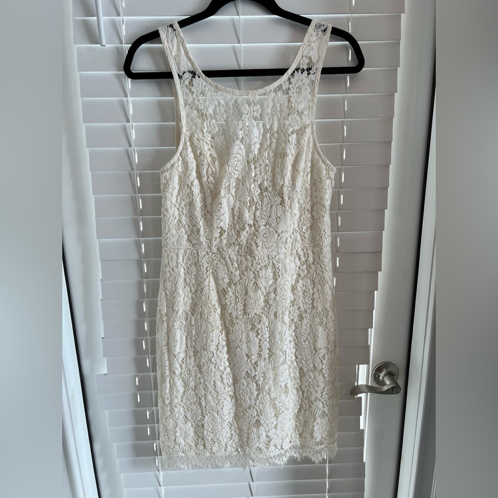 Abercrombie & Fitch white lace dress